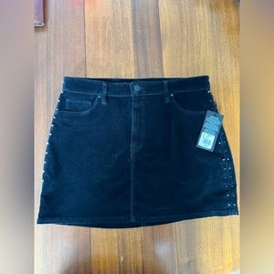 Black Velvet Hudson Jeans Skirt- Size 31